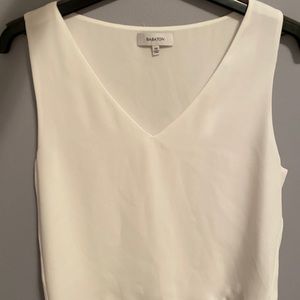 Babaton Murphy knit top (white) in XXS